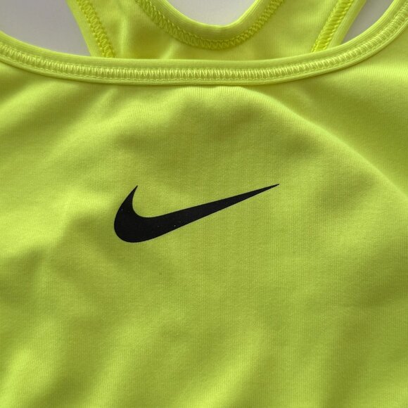 NIKE - Pro Sports Bra - M - Volt Classic Swoosh Dri-Fit - Picture 3 of 4